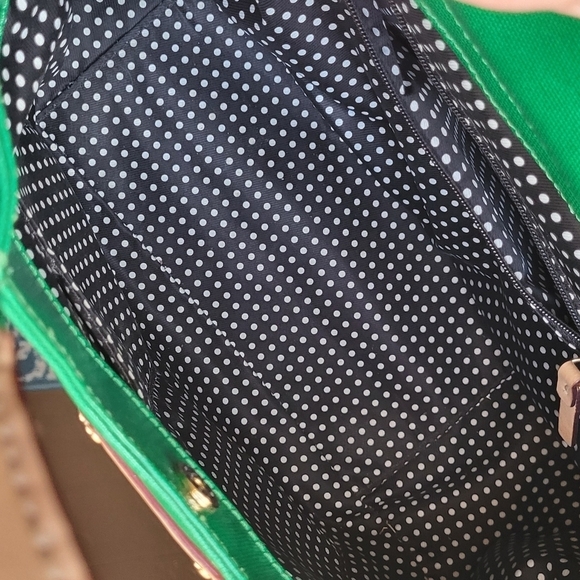 Kate Spade NY Emerald Green Shiny Top Handle Bag - Picture 5 of 13